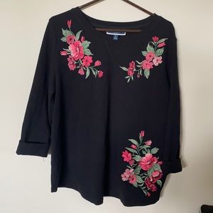 Floral sweater